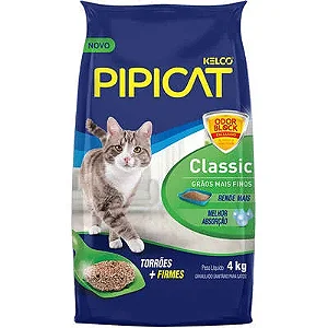 Areia Sanitária Pipicat Classic 4 KG