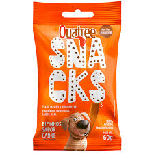 Snack Quatree para Cães Sabor Carne 60g