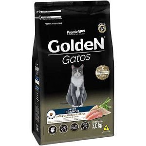 Ração PremieR Pet Golden Gatos Castrados Sênior Frango 3kg