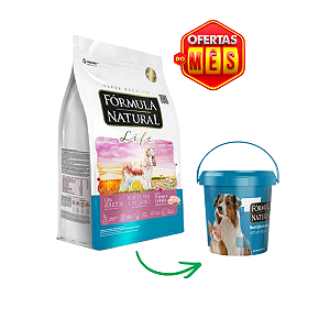 Ração Fórmula Natural Life para Cães Adultos Raças Mini e Pequena sabor Frango e Linhaça 15kg