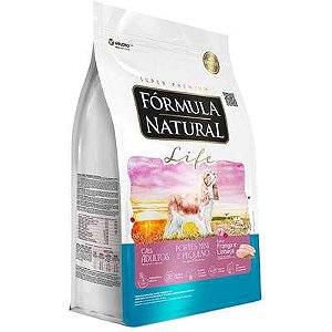 Ração Fórmula Natural Life para Cães Adultos Raças Mini e Pequena sabor Frango e Linhaça 15kg