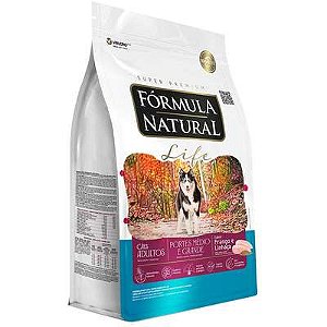 Ração Fórmula Natural Life Super Premium para Cães Adultos de Raças Média e Grande 15kg