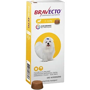 Antipulgas e Carrapatos MSD Bravecto para Cães de 2 a 4,5 Kg