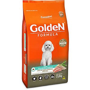 Ração Premier Golden Formula Cães Adultos Frango e Arroz Mini Bits 15kg
