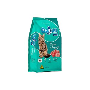 Ração Gatan Sabor Mix de Carne e Frango para Gatos Adultos 10kg