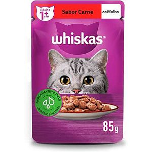 WHISKAS SACHE 85GR CARNE