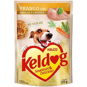 Ração Úmida Keldog Sachê Frango 100g