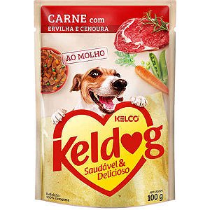 Ração Úmida Keldog Sachê Carne 100g
