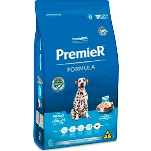 Ração Premier Pet Formula Frango Cães Adultos Raças Médias 15kg