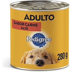Patê Pedigree Lata Adulto Carne 280g