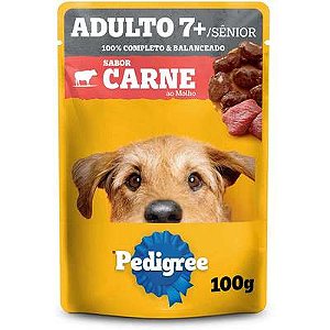 Pedigree Sachê Carne ao Molho para Cães Sênior +7 100g