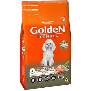 Ração PremieR Pet Golden Formula Salmão e Arroz para Cães Adultos de Raças Pequenas 3kg