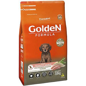 Ração Golden Formula Cães Filhotes Mini Bits Frango e Arroz 3Kg