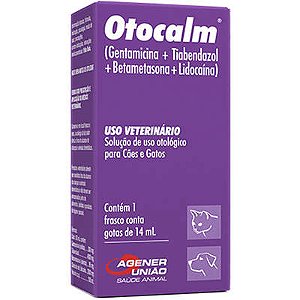 Otocalm Agener União Solução Otológico para Cães e Gatos