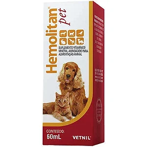 Suplemento Vitamínico Hemolitan Pet Gotas 60ml