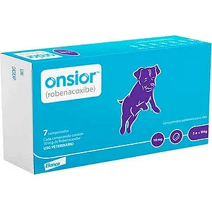 Anti-inflamatórios Onsior para Cães 10mg C/7 Comprimidos
