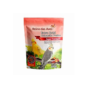 Ração Reino das Aves Extra Gold Frutas Calopsita 400g