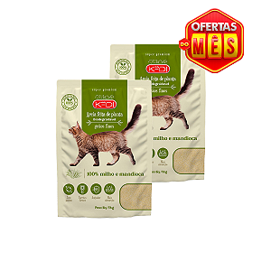 Combo Areia Higiênica Kadi Milho e Mandioca 8kg