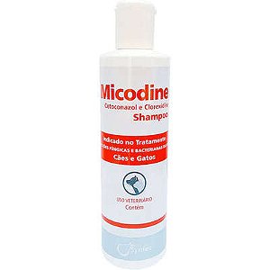 Micodine Shampoo Cetoconazol e Clorexidine Cães e Gatos 225ml