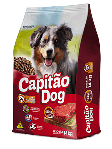 Ração Capitão Dog Cães Adultos Sabor Carne (Kg)