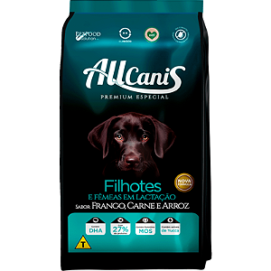 Ração Allcanis Filhotes Carne, Frango e Arroz 15 Kg
