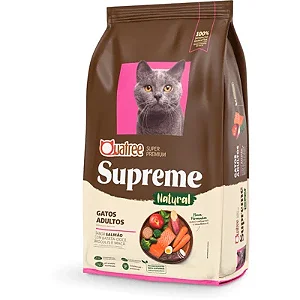 Ração Quatree Supreme Gatos Adultos Salmão e Batata Doce 1kg