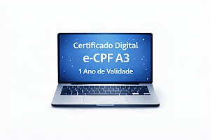 Certificado Digital e-CPF A3 1 Ano de Validade