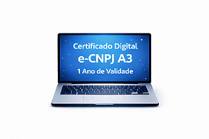 Certificado Digital e-CNPJ A3 1 Ano de Validade