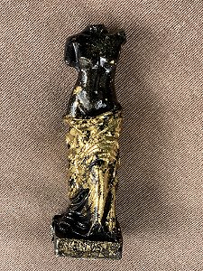 Escultura Vênus (preta com dourado)