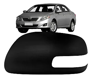 Capa Retrovisor Corolla 2009 A 2013 C/furo Preto