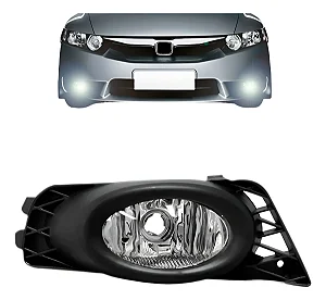 Farol Milha Auxiliar Honda Civic 2009 2010 2011 Com Moldura
