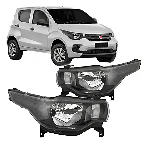 Farol Fiat Mobi 2016 17 18 19 20 21 Até 24 Manual S/led