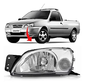 Farol Ford Courrier Cristal 00 Á 2012 - Fiesta 2000 A 2002