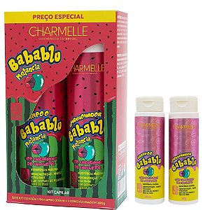 Kit Shamp+Cond Babablu Melancia com 02 itens Charmelle