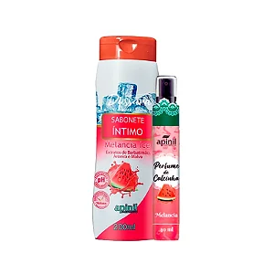 Kit Intimo e Sensual com 2 itens Sabonete Intimo 200ml e Perfume de Calcinha 40ml Melancia