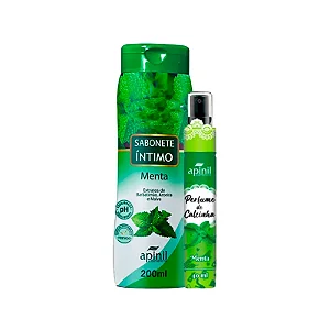 Kit Intimo e Sensual com 2 itens Sabonete Intimo 200ml e Perfume de Calcinha 40ml Menta