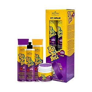 Kit Capilar Bababell Uva com 4 itens