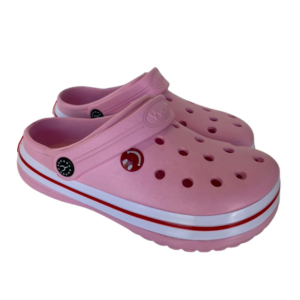 Babuche Tradicional Rosa/Branco