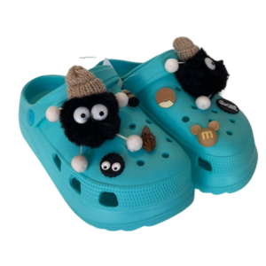 Babuche Plataforma Infantil Verde Água