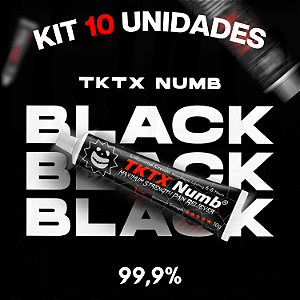 KIT 10 POMADAS BLACK NUMB 99,9%