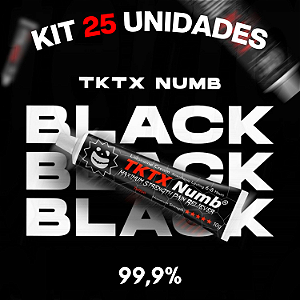 KIT 25 POMADAS BLACK NUMB 99,9%