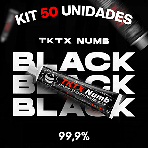 KIT 50 POMADAS BLACK NUMB 99,9%