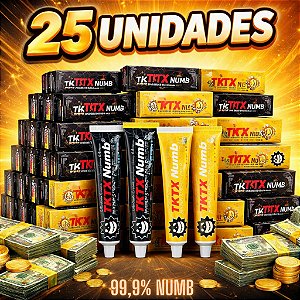 KIT 25 POMADAS NUMB - INICIO PARA REVENDA + FRETE GRÁTIS