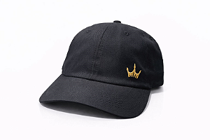 BONE DAD HAT IMPERIO COROA P BORDADO PRETO TUNIC PRET IMPERIO