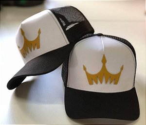 BONE IMPERIO COROA BRANCO/PRETO TUNIC PRET IMPERIO