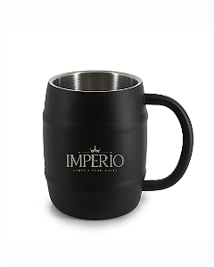 CANECA TERMICA DE CHOPP 420ML PRETA T420 PRET IMPERIO