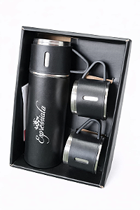 GARRAFA TERMICA 3 XICARAS KIT ESPRESSIATA TUNIC PRET IMPERIO