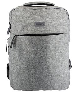 MOCHILA IMPERIO CINZA NOTEBOOK 01 ZIPER TUNIC CINZ IMPERIO