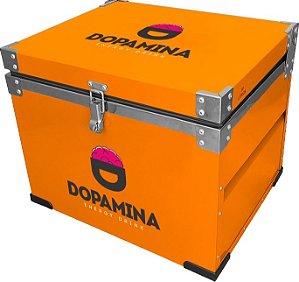 CAIXA TERMICA 30 LTS DOPAMINA LARANJA METAL TUNIC LARA DOPAMINA