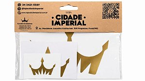 ADESIVO COROA KIT 05 TAMANHOS DOUR IMPERIO
